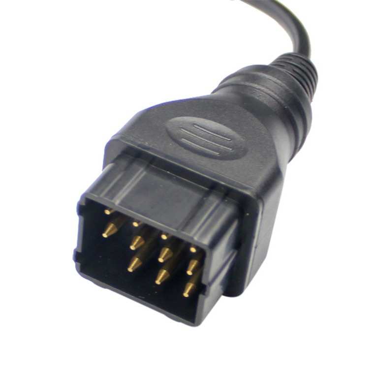 Renault 12 pin Interface to Standard OBD2 16 Pin 雷诺12pin