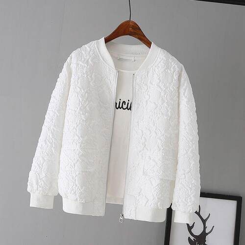 Short baseball jacket, women's coat, jacket, top