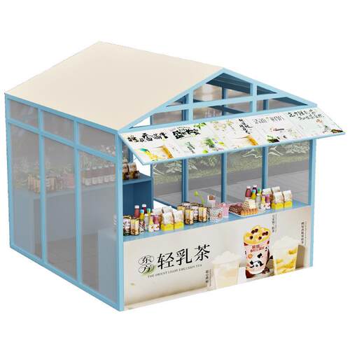 集市摊位架商业街广场活动样板屋全封闭摆摊架文旅夜市促销展示架