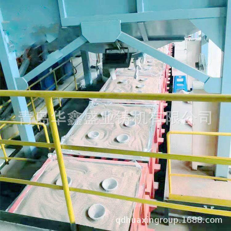 青岛华鑫供应覆膜砂壳型铸造设备 铸造用自动浇注线 铸造流水线 - 实物图