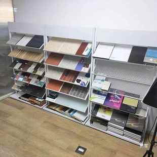 瓷砖架石材样676扣块铝板色板玻展架璃方通铝材展示琉璃瓦展示柜