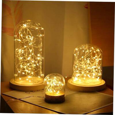 1m/2m/3m/10m Copper Wire Battery Box Garland LED Wedding Dec