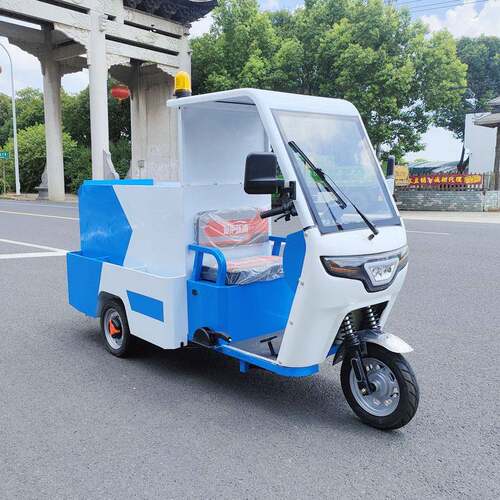 电动三轮保洁车环卫车街道小型拖桶车小区垃圾转运车