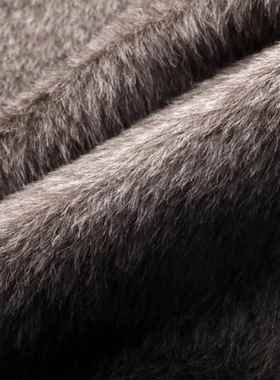 72%F03501骆马绒大呢山面衣料长料毛阿尔巴卡面安第斯脉羊驼毛呢