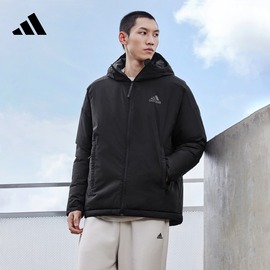 保暖运动连帽棉服男装adidas阿迪达斯轻运动HD8903