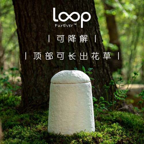 LOOP FurEver可降解宠物骨罐骨灰盒 顶部可长出花草