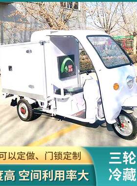 厂家直销箱式冷藏保鲜电动三轮车冷链保温生鲜配送