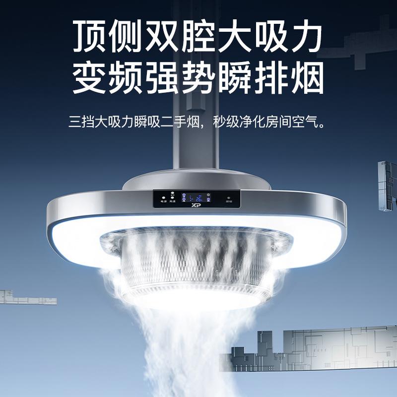 麻将馆吸烟灯家用排烟神器棋牌室空气净化器静音抽排烟机换气灯图片