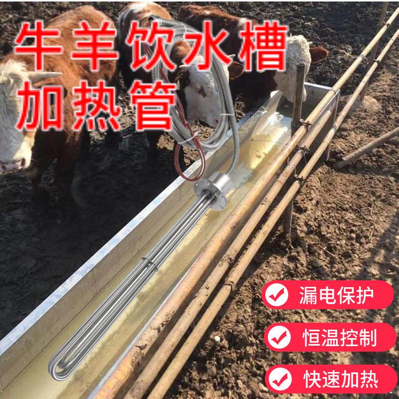 电加热管加热棒大功率加热器牛羊槽养殖场饮水槽饮水池恒温烧水棒