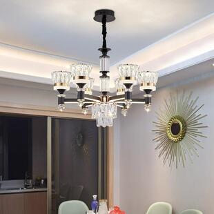 9907轻别晶奢吊灯后现代水吊款 客厅灯2025新大气墅餐厅灯具 灯欧式