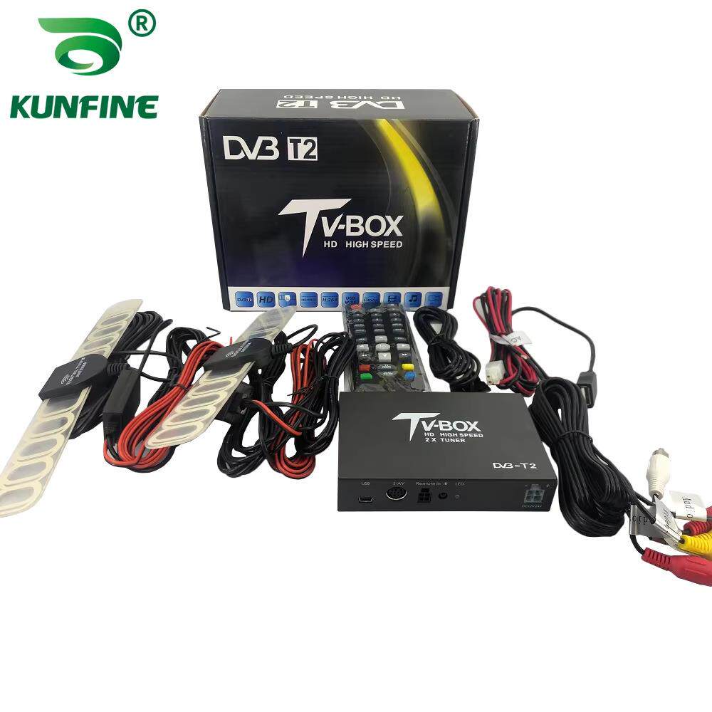 车载电视信号盒移动数字电视盒DVB-T2 HEVC H.265接收调谐器盒