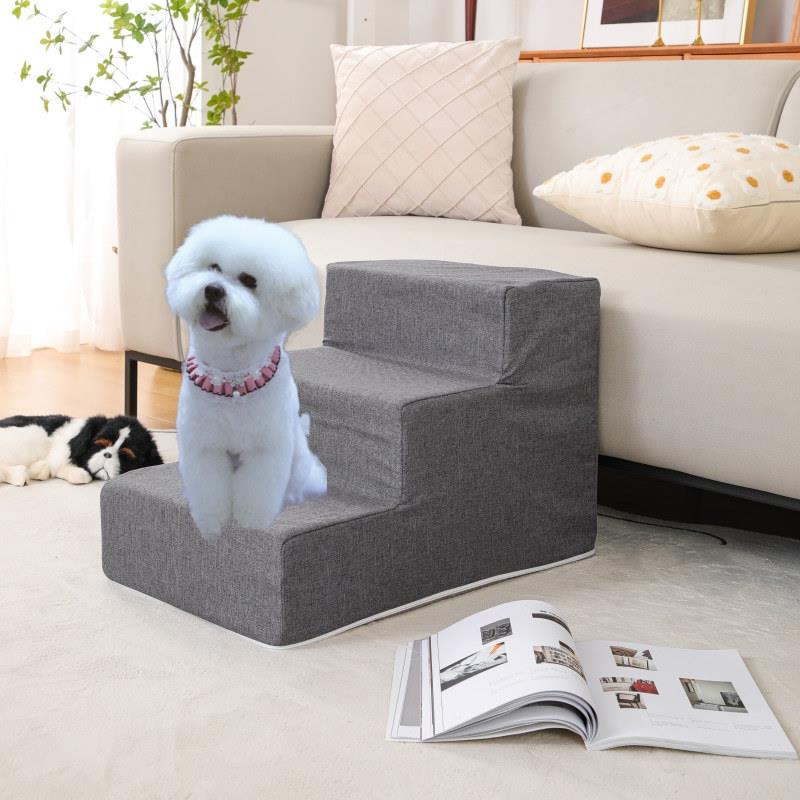 4Step Dog Stairs for Small Pets HighDensity Foam with