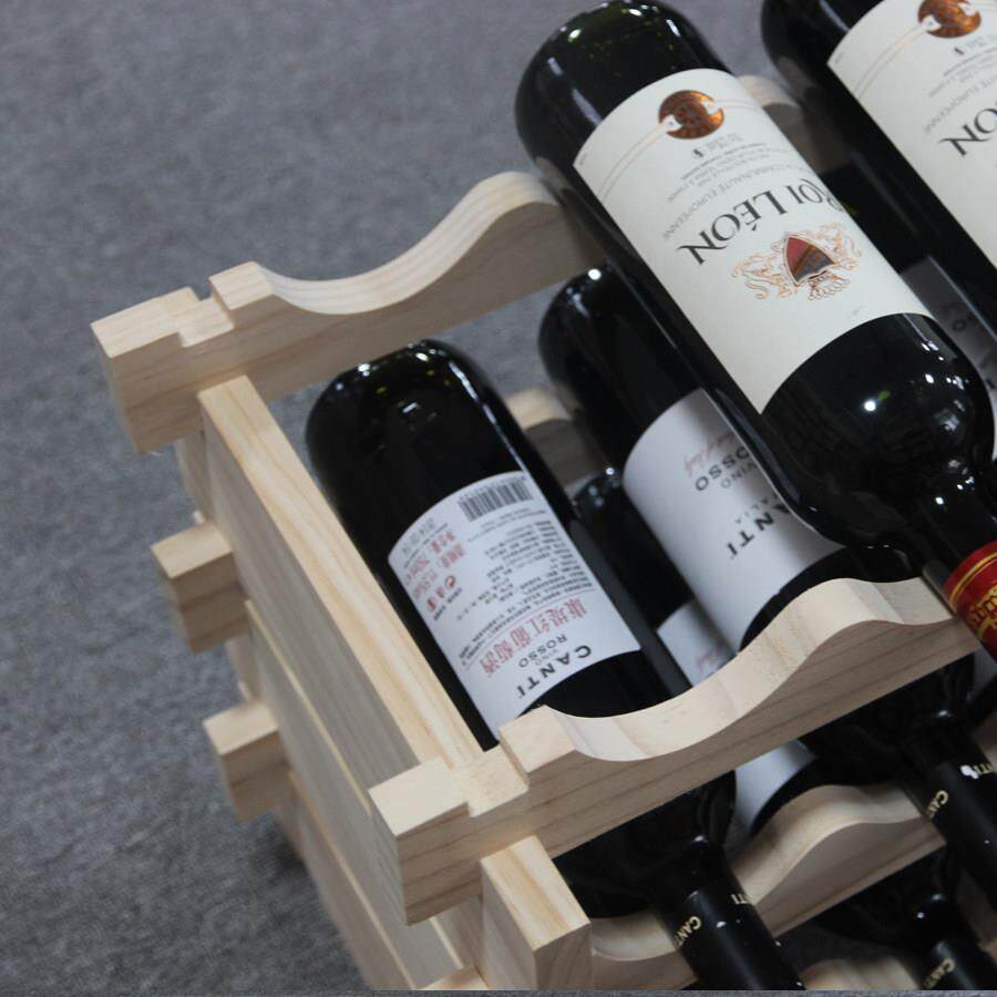 红酒架用件展示架子木架置物实架简约家酒柜葡摆萄酒木架酒吧台酒