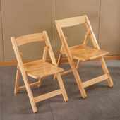 柏木折叠餐厅卧室椅家用客厅耐用钓鱼折叠凳实木折叠椅子靠背椅