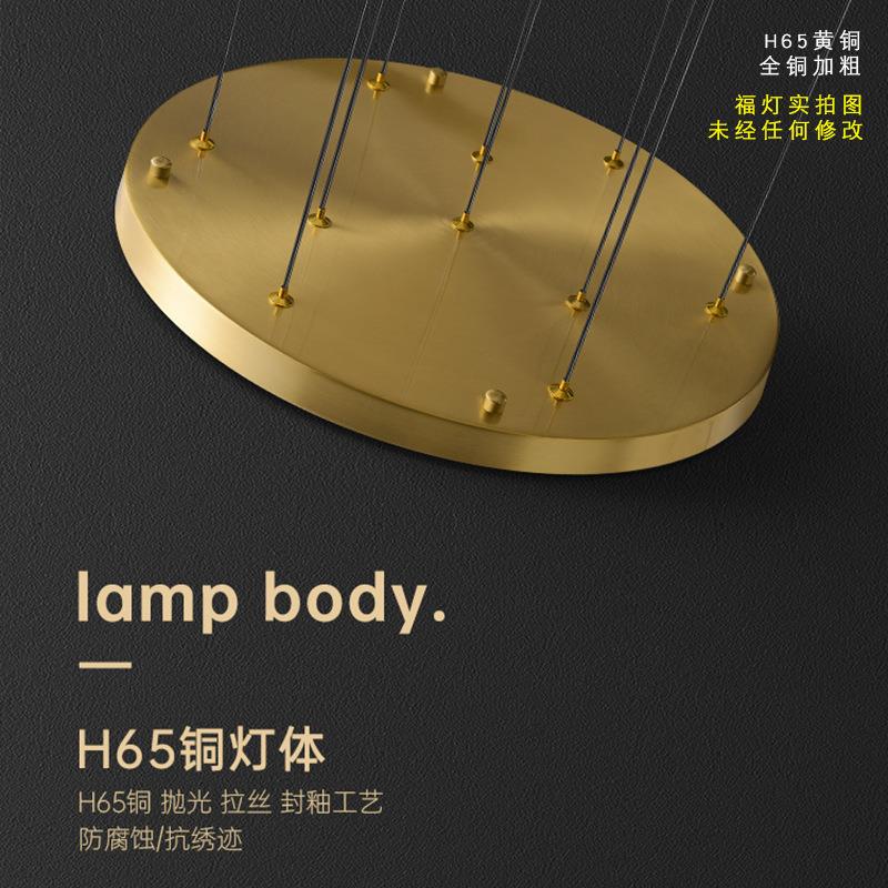 现代仿云石全铜吊灯客厅法式创意设计师吧台餐厅北欧书房卧室灯