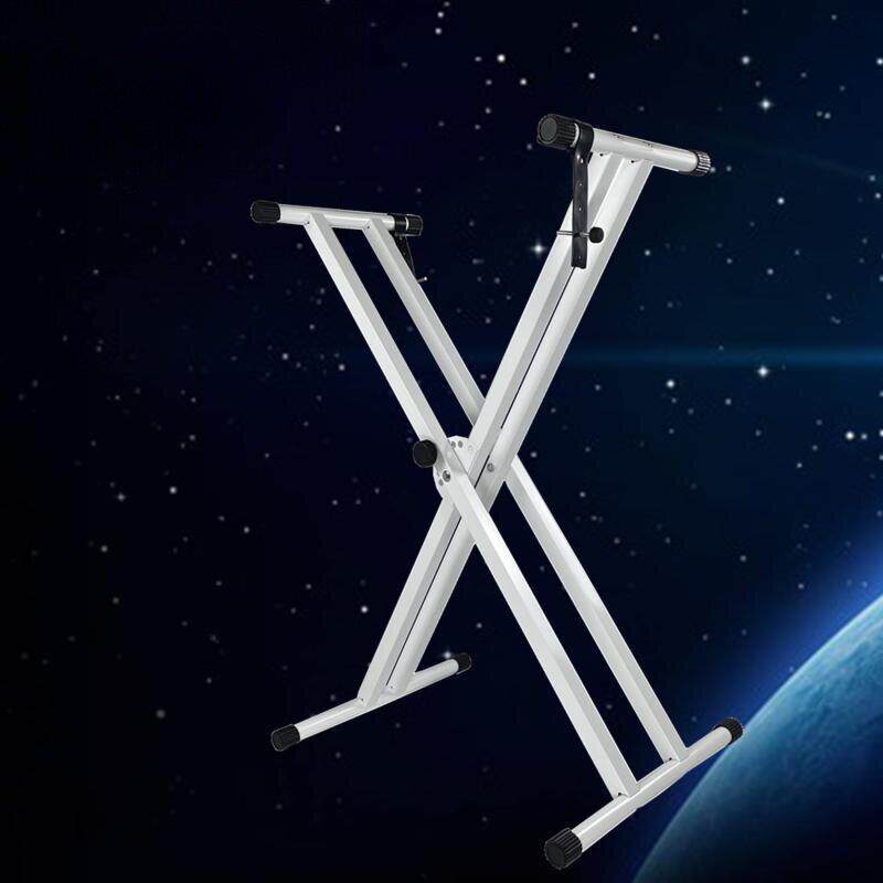 白色双管电子琴架 X型琴架子 电钢琴架 加粗54/61/88键琴架彩色