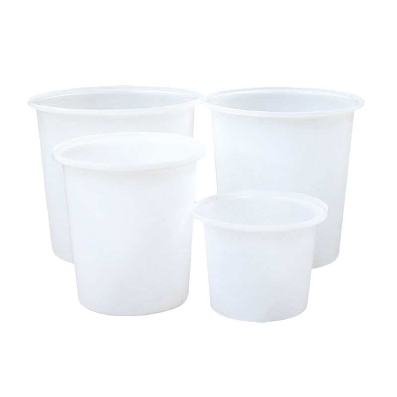 叉车桶牛筋桶带盖子食品级塑料桶圆桶化工水果发酵酿酒泡菜大白桶