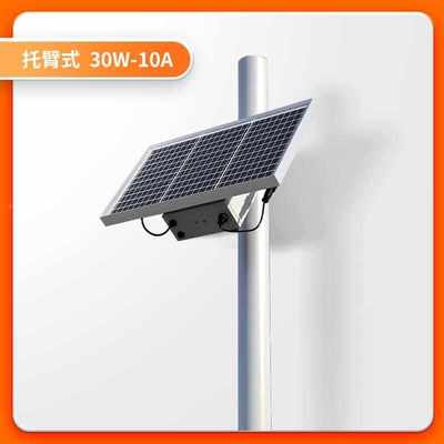 太阳能监控供电系统12V锂电池24v4G球机光伏发电板户外风光互补*