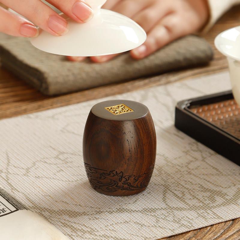 盖置黑檀木紫砂壶盖托盖碗茶盖搁垫小架子花梨木杯托功夫茶具配件