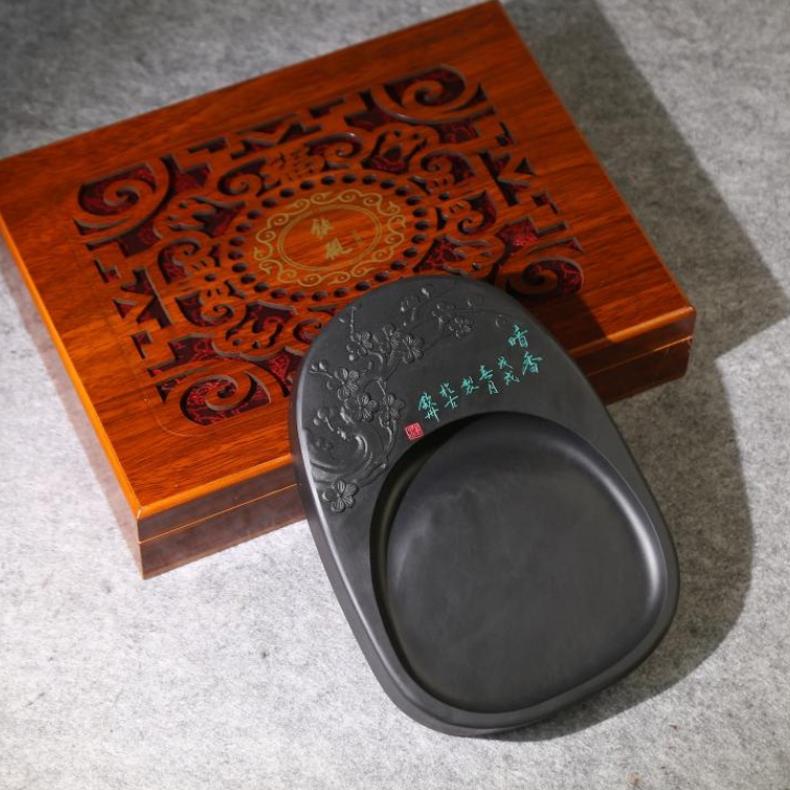 正品8原寸天歙 文房四宝砚台 然石学生初学者石砚台优端砚砚 特价