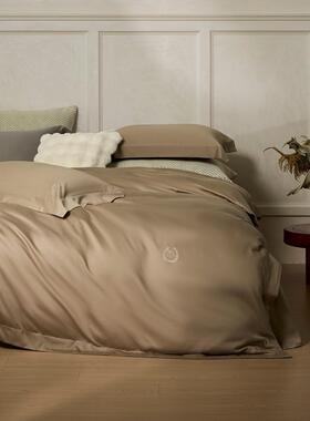 Libon丽本线下款 60天丝棉磨毛素色复古色系列四件套床上用品