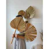 花卉设计软装 饰大向日葵叶香 饰与向日葵扇和叶子场景墙背景布局装