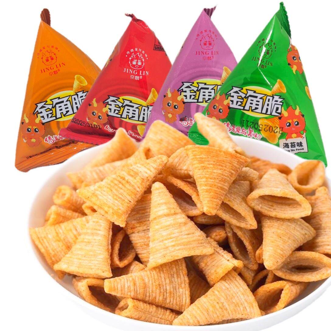 京麟牛角脆尖角脆妙脆角散装锅巴KTV火锅店宿舍休闲小零食小包装