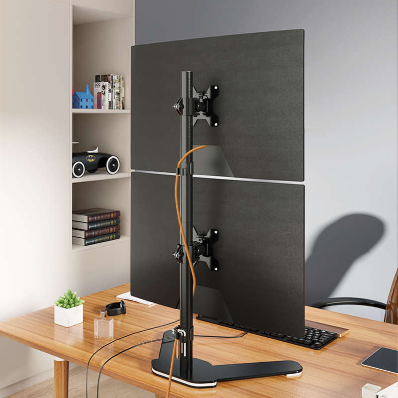 液晶显示器支架多屏 万向旋转上下双屏电脑支架拼接17-32寸支尔成