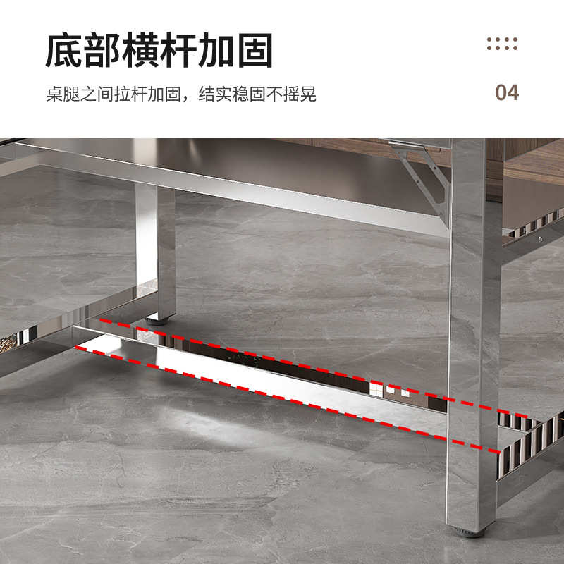毛笔电脑桌桌练字简易绘画书桌培训不锈钢辅导班书法双层写字台