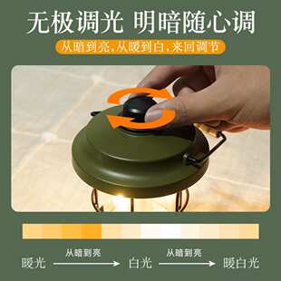 新款马灯露营灯LED野营灯应急便携户外带灯帐篷灯挂钩手提灯