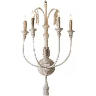 创意美式乡村法式复古做旧壁灯别墅走廊背景墙楼梯间卧室床头灯具