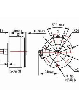 传感器\角位移1电位器原装塑料topvr wdd35d2k1k4\5k精密-导电\