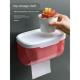 Wall Mounted Box Paper Shelf Tissue Holder Tray Toilet Tube