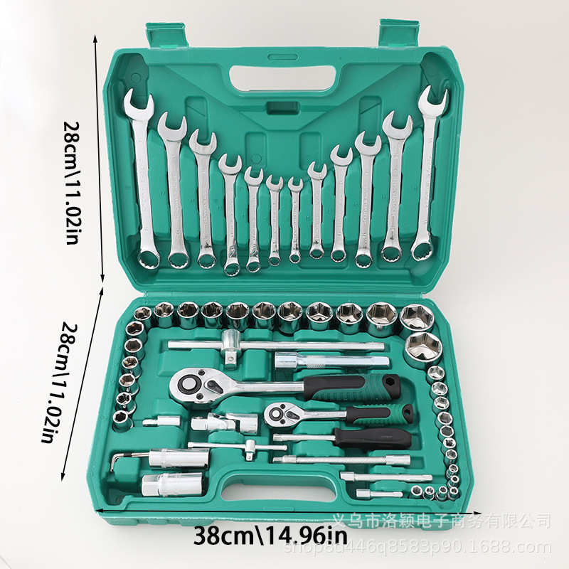 61pc工具套装24齿 厂家直销工业级淬火锻造表面处理工艺镀锌/镀铬