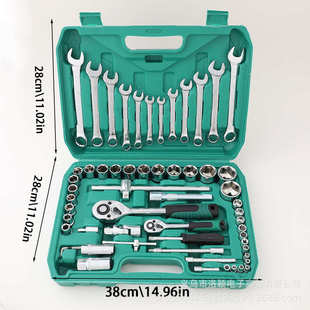 镀铬 厂家直销工业级淬火锻造表面处理工艺镀锌 61pc工具套装 24齿