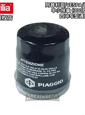 阿普利亚比雅久VESPA原厂SR GT 200/SRMAX300/250机滤机油滤心滤
