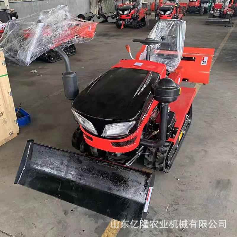 履带式园施729肥除草机35马力加装用工程铲斗水旱果两履带打田机