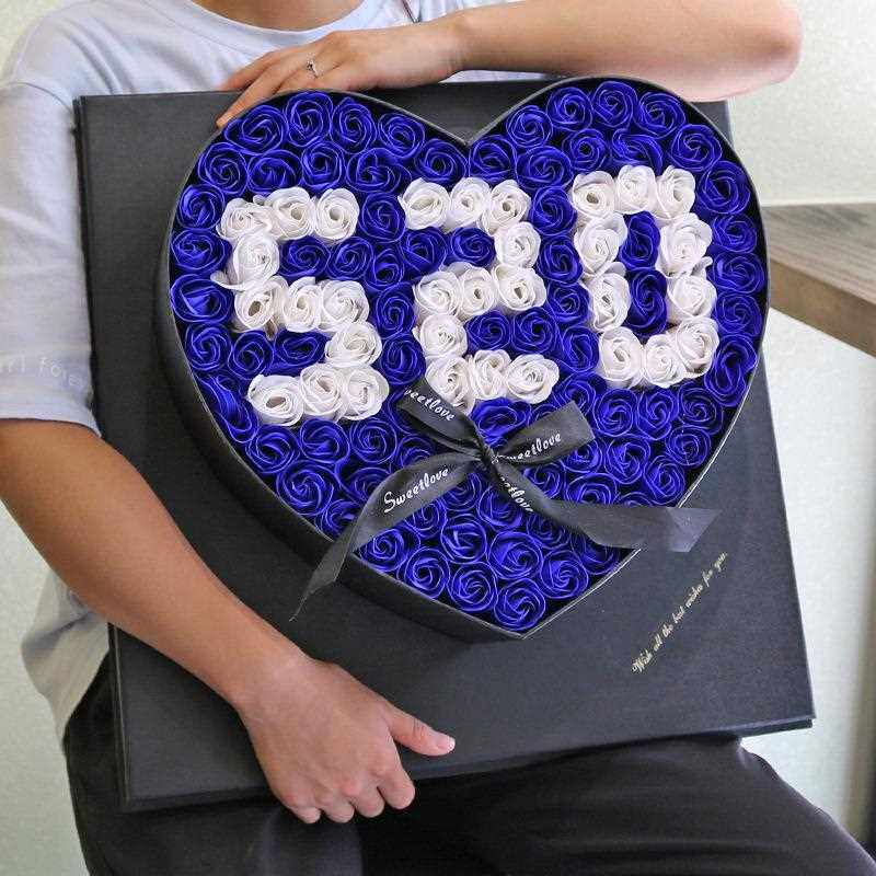 新款直销108朵玫瑰香皂花礼盒520情人节送女生女友创意礼品生日礼