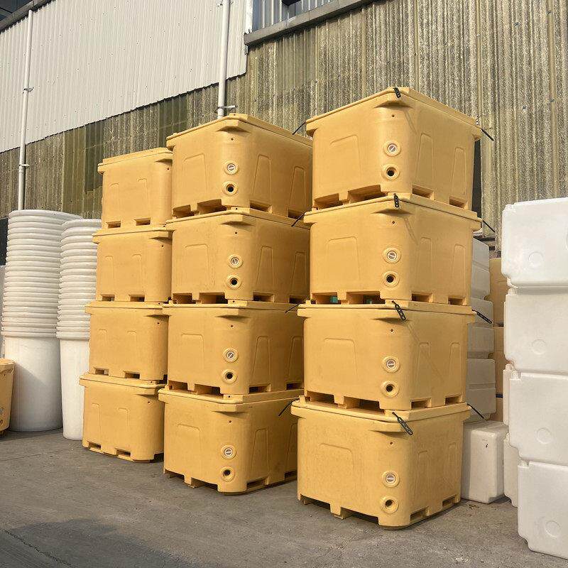 1000L海鲜保温箱双层大容量冰块保温桶PU发泡箱毛肚浸泡桶滚塑