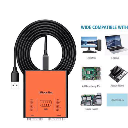 OpenArm机器臂专用双路CANFD socketcan pibiger SavvyCAN-FD