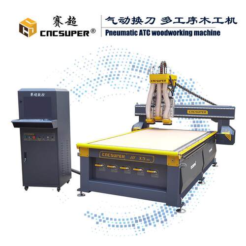 厂家销售全铝家具板式木门雕刻机家具切割开料自动换刀c雕刻机