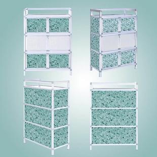 经济型简易小柜子 碗柜家用厨房橱柜储物柜置物架收纳柜多功能组装