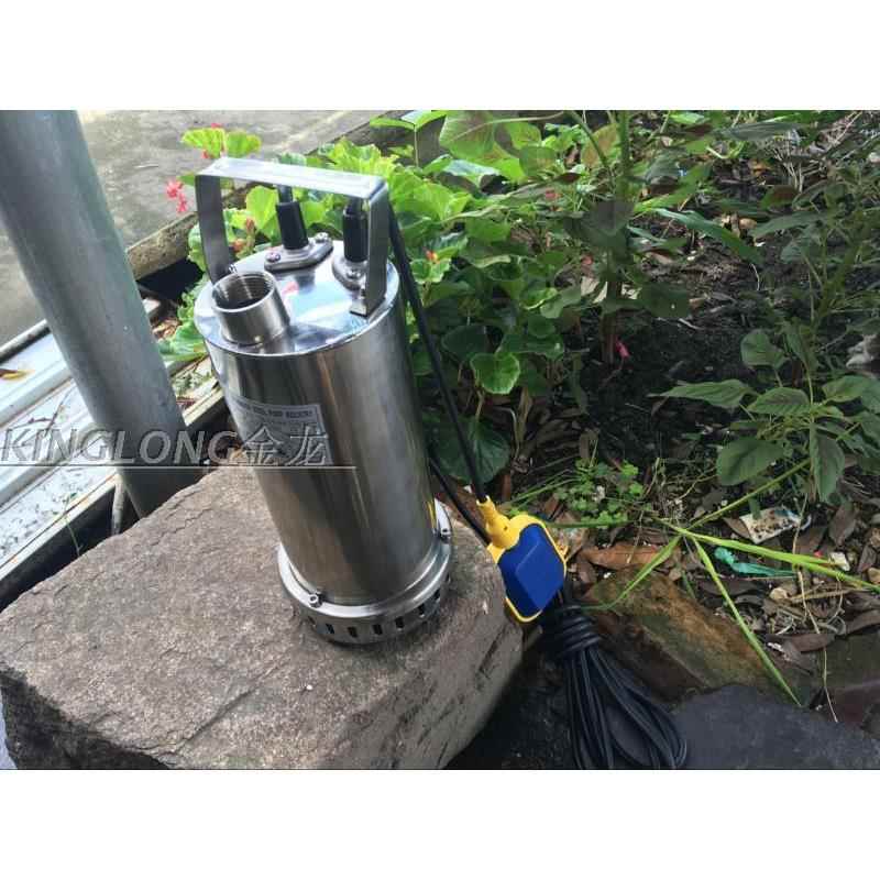 220V不锈钢304潜水泵抽水泵家用高扬程耐酸碱腐蚀喷泉化工花园泵
