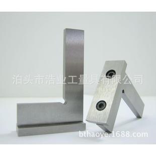0x级DISMTN875德标90度不锈钢平口带座座角尺504加宽0底角尺70x50