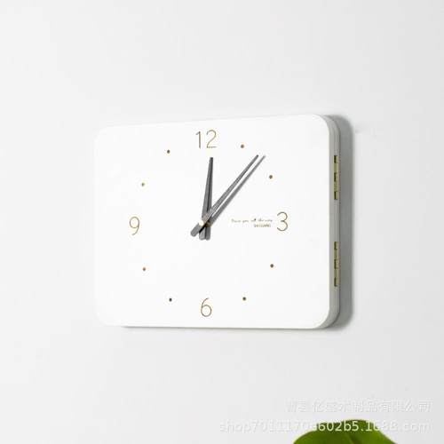 现货电表箱装饰画带钟表竖款挂钟电闸配电盒遮挡画电箱免打孔挂钟