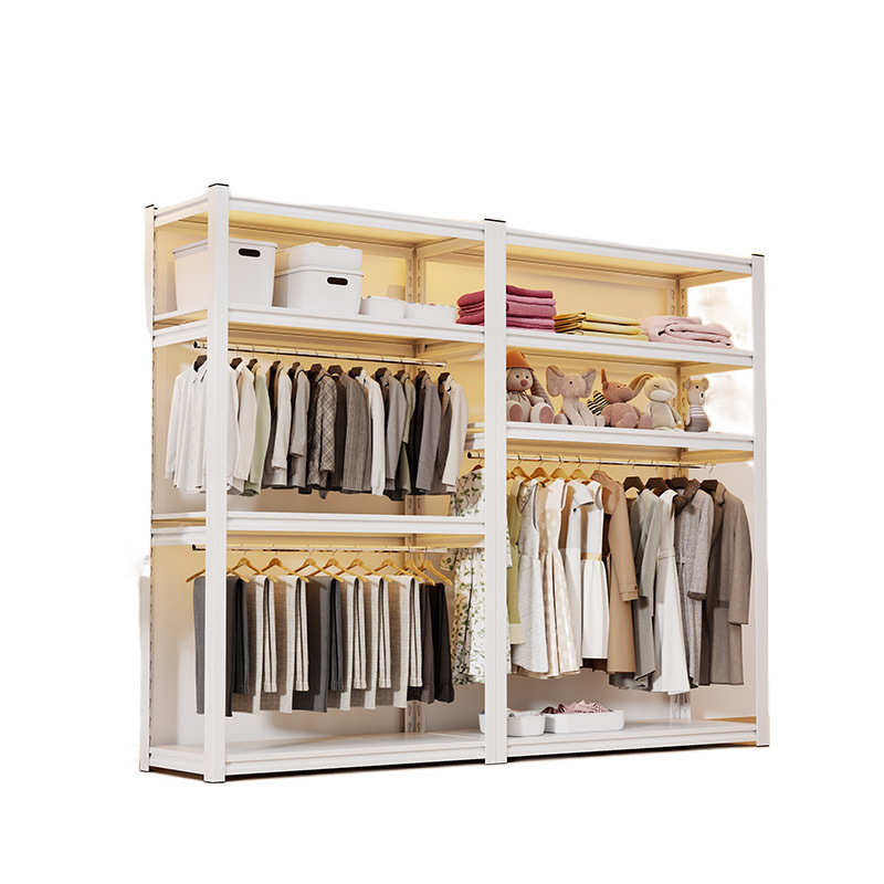 货架衣柜落地式出租房简易衣架家用卧室房间多层挂衣架收纳架批发