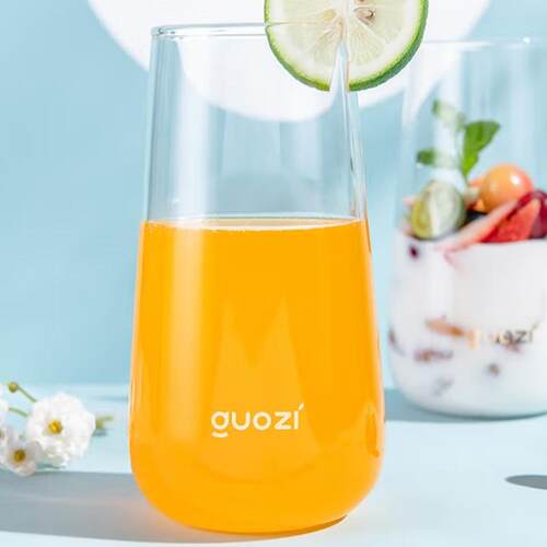 果兹（GUOZI）春露绿茶杯GZ-S63玻璃对杯 500ml*2