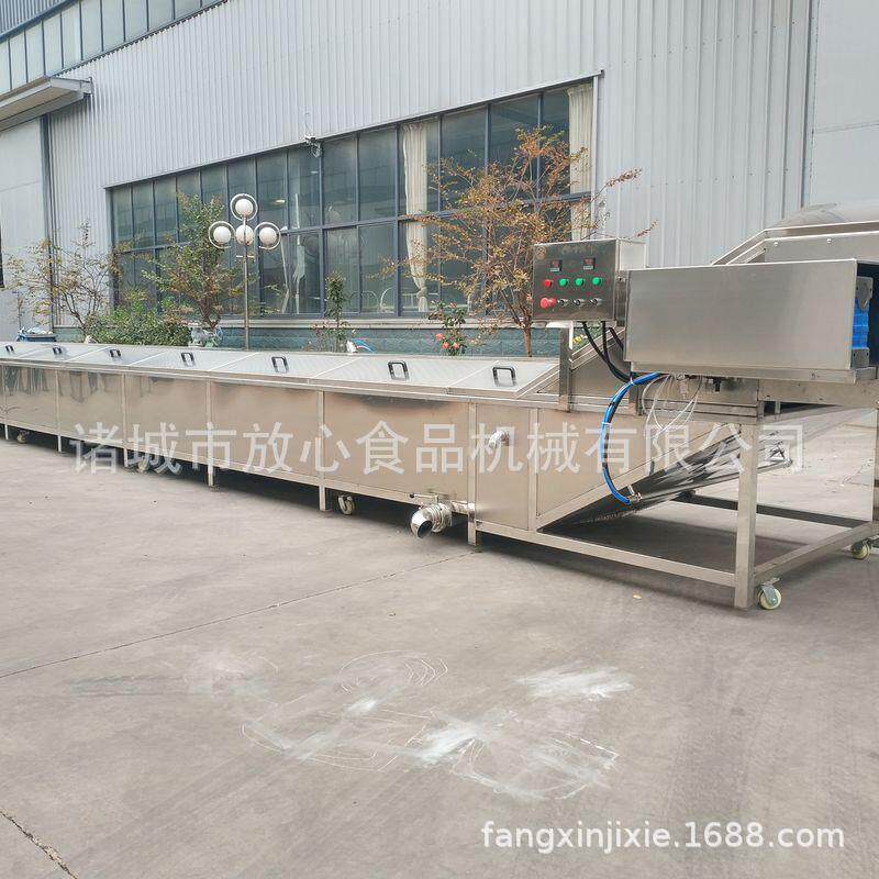 全自动蔬菜漂烫机不锈钢蘑菇豆角毛豆杀青漂烫机清洗漂烫流水线