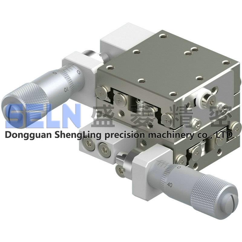 供应新品25*25XY轴LBY25-L直线滚珠型轴承钢手动微调架位移平台