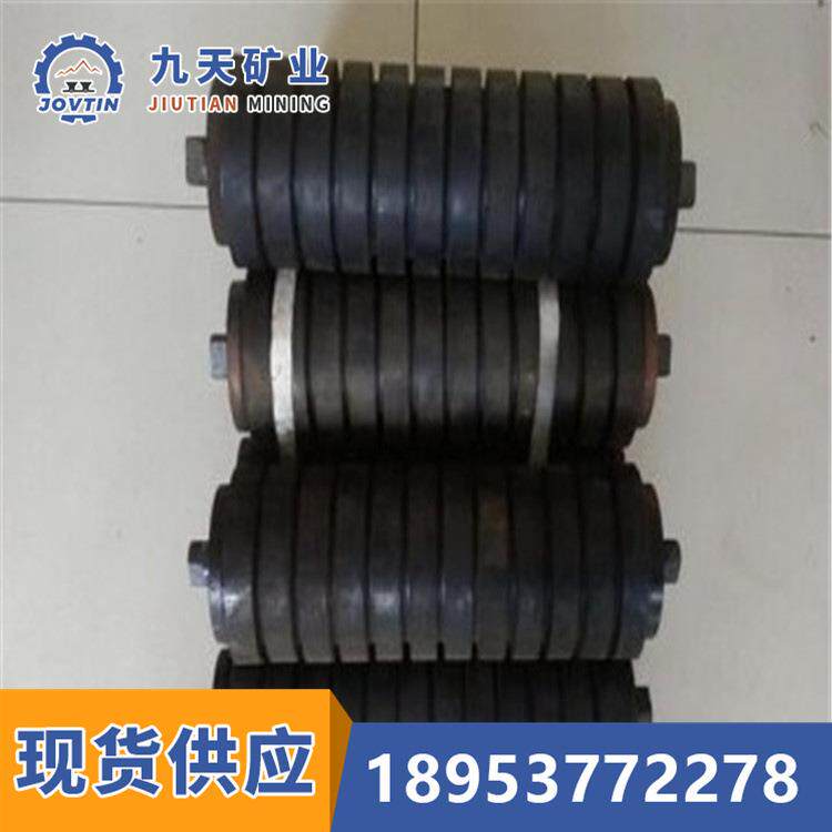 φ89m缓冲托辊 洗煤厂缓冲托辊介绍 φ108mm，φ133mm缓冲托辊